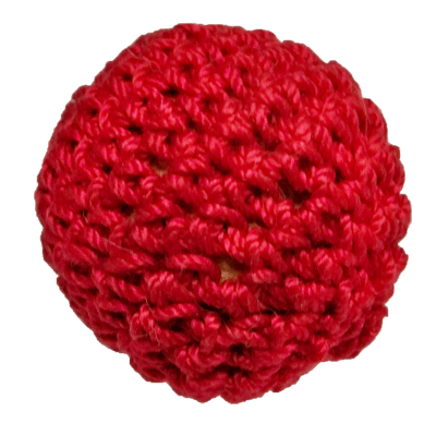 1 inch Crochet Ball Non Magnetic (Red) by Ickle Pickle Products, Inc. - Trick