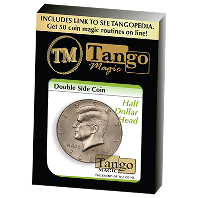 Double Side Half Dollar (Heads) (D0035) by Tango Magic - Trick