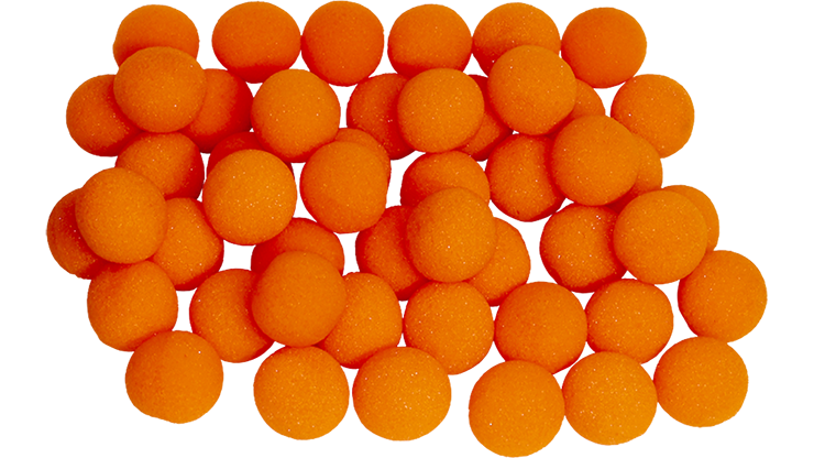 2 inch Super Soft Sponge Ball (Orange) Bag of 50 - Gosh