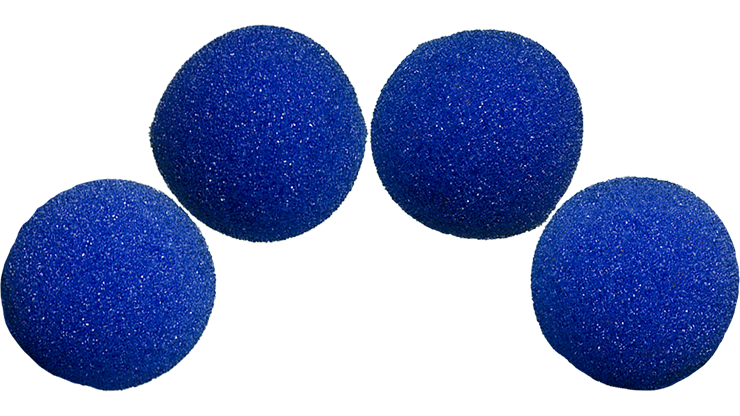 2 inch High Density Ultra Soft Sponge Ball (Blue) Pack of 4 - Gosh