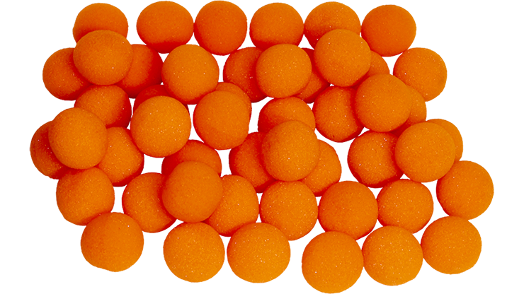 1.5 inch Super Soft Sponge Balls (Orange) Bag of 50 - Gosh - Click Image to Close