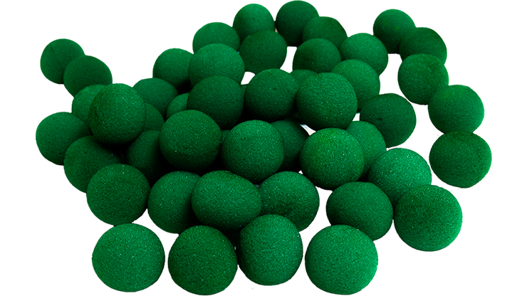 1.5 inch Super Soft Sponge Balls (Green) Bag of 50 - Gosh