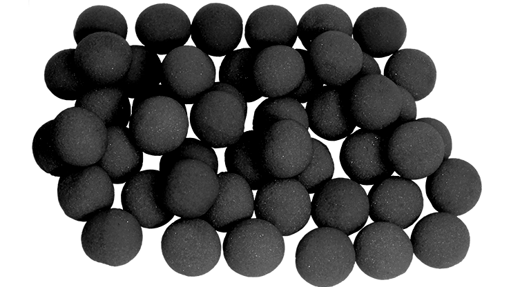 1 inch Regular Sponge Ball (Black) Bag of 50 - Gosh