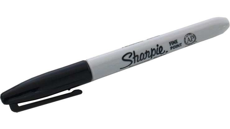(Ungimmicked) Fine-Tip Sharpie (Black) box of 12 by Murphy's Magic Supplies - Trick - Click Image to Close