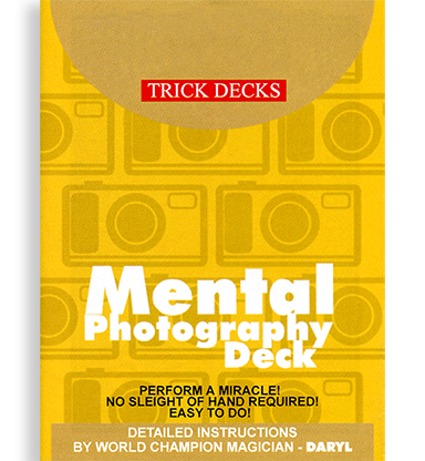 Mental Photo Deck Bicycle (Red) - Trick - Click Image to Close