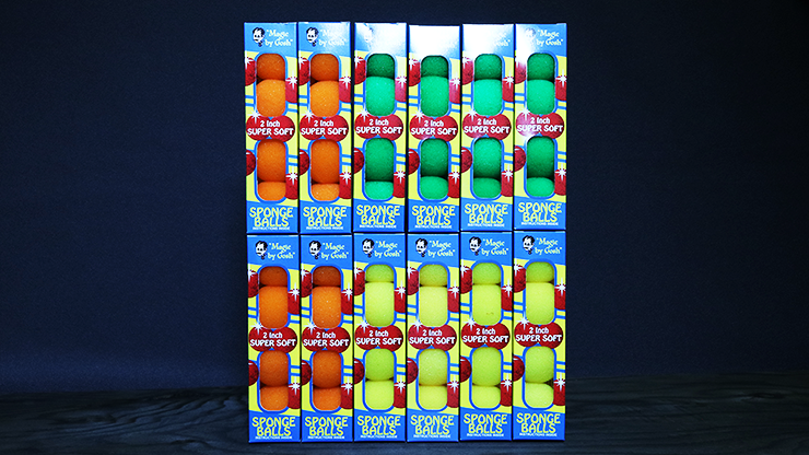 2 inch Super Soft Sponge Ball (Assorted Colors) 12 Pack - Gosh