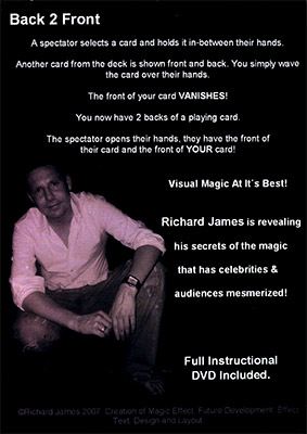 Back 2 Front (With DVD) by Richard James - Trick
