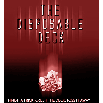 Disposable Deck 2.0 (red) by David Regal - Trick - Click Image to Close