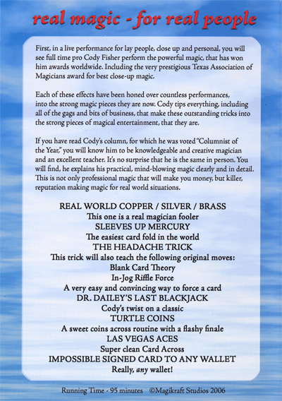 Cody Fisher On Magic by Cody Fisher - DVD