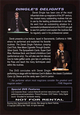 Dingle's ( Delights )by Derek Dingle - DVD