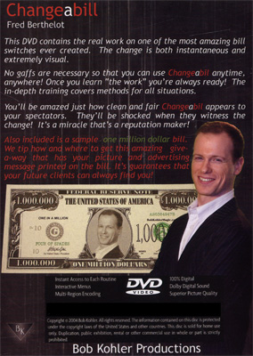 Changeabill by Fred Berthelot - DVD