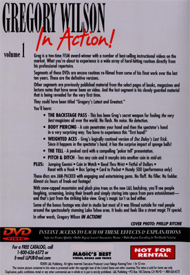 Gregory Wilson In Action Volume 1 by Gregory Wilson - DVD