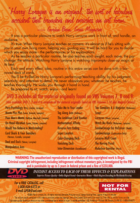 Harry Lorayne's Best Ever Collection Volume 3 by Harry Lorayne - DVD