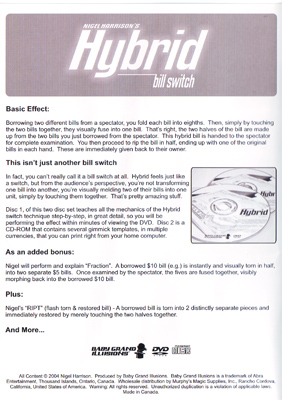 Hybrid w/CD Nigel Harrison, DVD