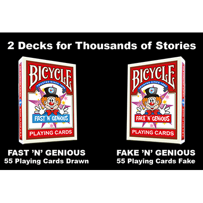 Fast "N" Genious / Fake "N" Genious Deck Combo Set by So Magic - Trick - Click Image to Close