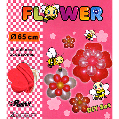Four Balloon Flower Kit DIY SET (38 balloons 65cm) by Will Roya - Trick - Click Image to Close