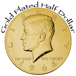 Gold Plated half Dollar