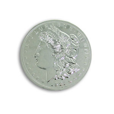 Jumbo 3 inch Morgan Chrome Dollar - Trick