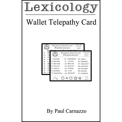 Lexicology with Telepathy card by Paul Carnazzo - Trick
