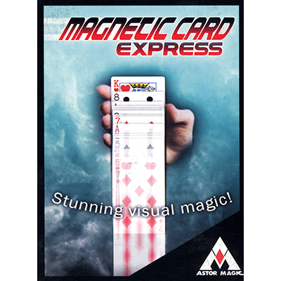 Magnetic Card Express (Red) by Astor Magic - Trick - Click Image to Close