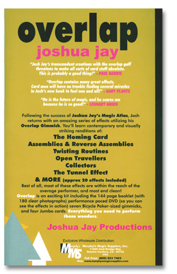 Overlap (With DVD, Cards, And Jumbo Cards) by Joshua Jay - Book