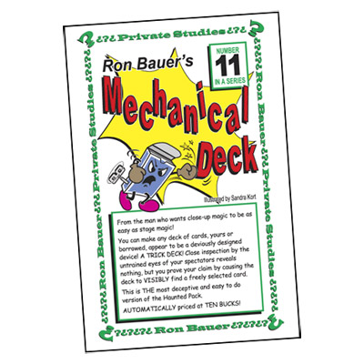 Ron Bauer Series: #11 - Ron Bauer's Mechanical Deck - Book - Click Image to Close