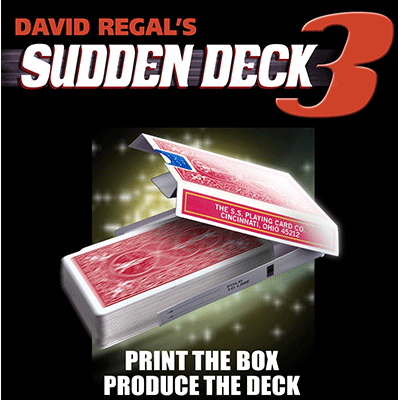 Sudden Deck 3 Red (DVD and Gimmicks) by David Regal - Trick - Click Image to Close