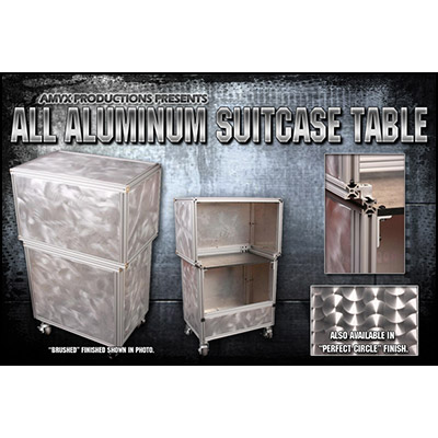 All Aluminum Suit Case Table (BRUSHED Finish) by Andy Amyx - Trick
