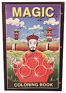 Mini Coloring Book (magician) Sizes 6 inch x9 inch by Uday - Trick